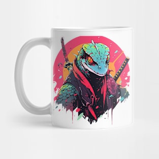 samurai lizard Mug